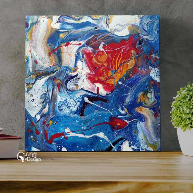 "Creation" An Abstract Acrylic Painting By Loren Artist Quirky By